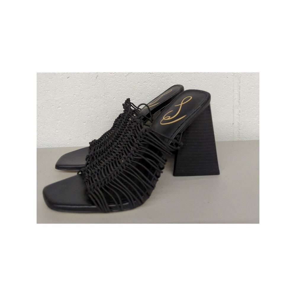 new Sam Edelman block heeled mules sandals sz51/2 Laurette strappy